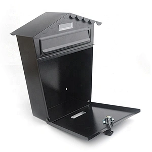 Classical metal letter post box stainless steel waterproof wall mount mailbox