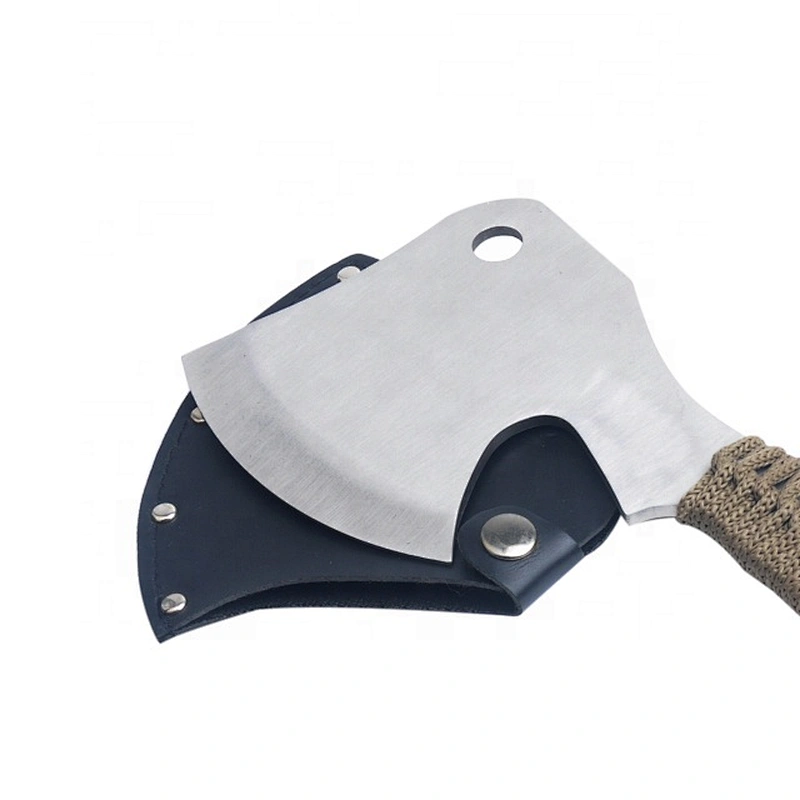 Paracord Handle Stainless Steel Survival Camping Axe Outdoor Tool Hatchet with sheath