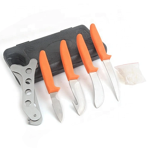 Outdoor Camping Hunting Fishing Mulit Tools Knife Set with Carry Case