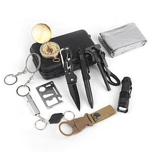 Multifunctional survival outdoor hiking fishing camping kit