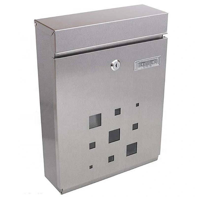 wall amounted water prood rust resistant mailbox with lock