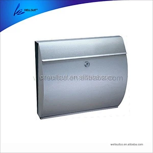 Residential Outdoor Rural Roadside stainless steel Mail Box Key Lockable Office Letter box