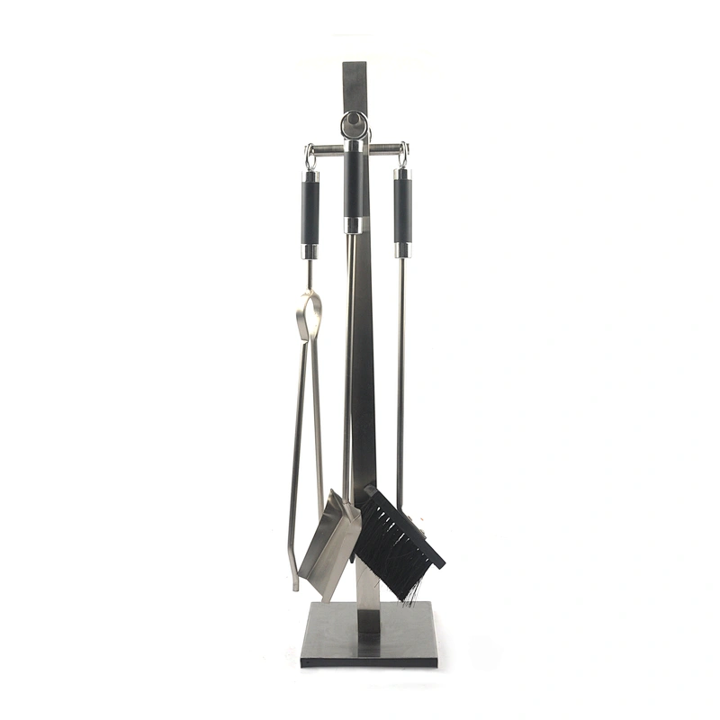 4pcs  outdoor metal fireplace tool set with stainless steel handle