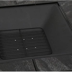 Camping round metal outdoor Portable fire pit cooking grill