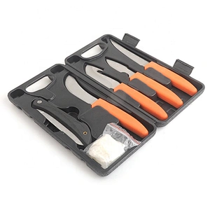 Outdoor Camping Hunting Fishing Mulit Tools Knife Set with Carry Case