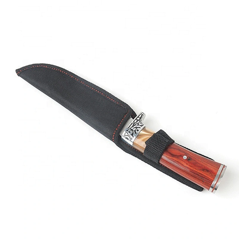 Pakka Wooden  Handle Outdoor Survival Hunting Knife