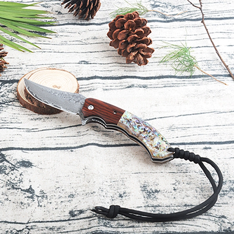 Folding Damascus Pocket Knife