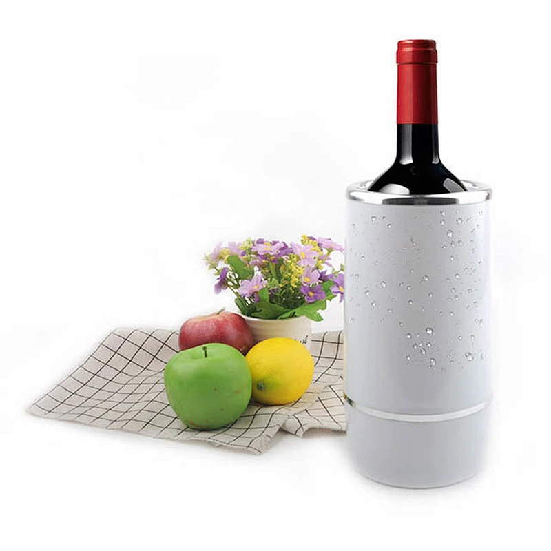 Plastic champagne bucket with double wall