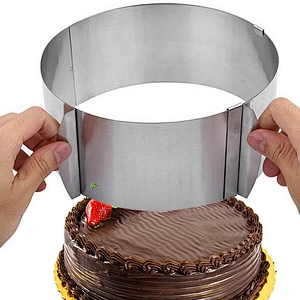 Hot sales adjustable size 6 to 12inch cake mould baking tools cake ring for kitchen bakeware