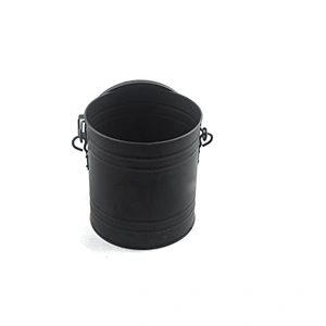 Metal Fireplace Ash Bucket with Lid and Handle