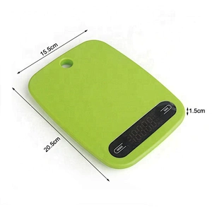 Instruction manual plastic digital kitchen scale food weighing scale with timer and thermometer