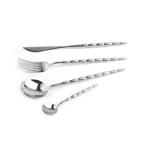 Factory Price Portugal Stainless Steel Wedding Spoon And Fork Cutlery Set