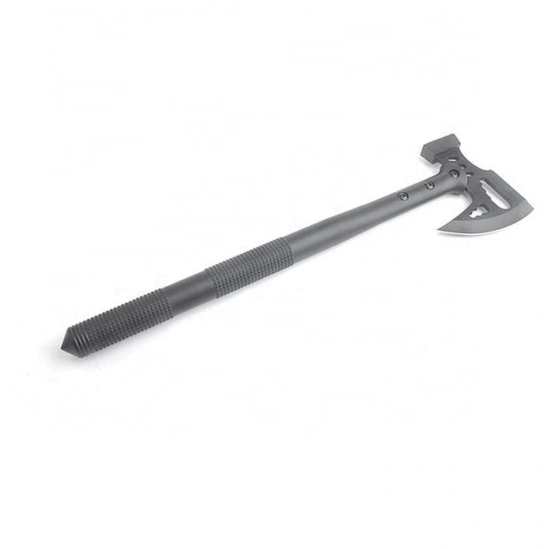 Multi-Purpose Stainless Steel Black Coating Hatchet Axe with Fire Starter and Knife for Outdoor