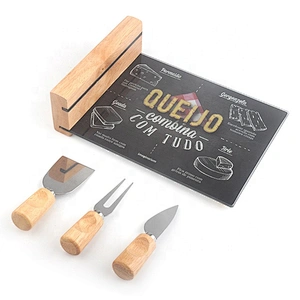 High quality magnetic cheese board and knife set
