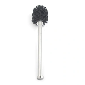 Soft Bristle Toilet Brush TPR Cleaning Brush with Stainless Steel Handle