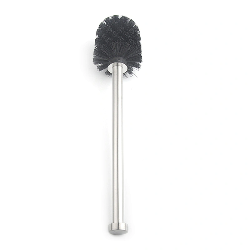 Soft Bristle Toilet Brush TPR Cleaning Brush with Stainless Steel Handle