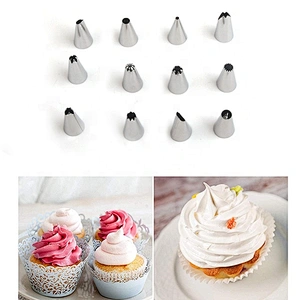 Seamless 304 Stainless Steel Cake Icing Nozzle Piping Tip