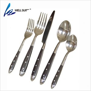 popular food grade stainless steel tableware set fork spoon steak knife kitchen cutlery