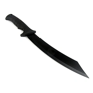 Machete Stainless Steel Nigrescence Survival Outdoor Black Hunting Machete with TPR Handle