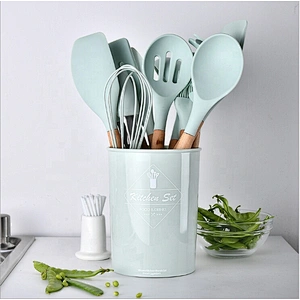kitchen accessories set stainless steel COOK utensil cookware set with bone handle BBQ utensils set