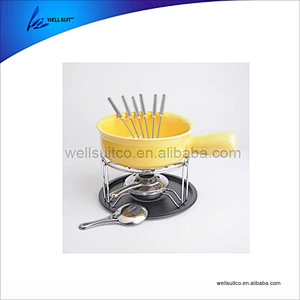 2017 hot selling good quality cheese fondue set