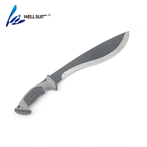 Outdoor Camping Survival Serrated Blade Knife Machete with plastic handle