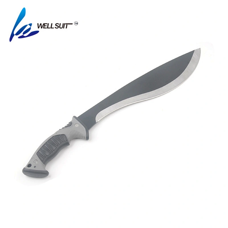 Outdoor Camping Survival Serrated Blade Knife Machete with plastic handle