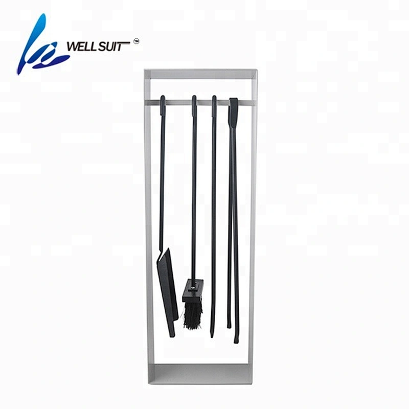 5 pieces  steel outdoor fireplace tools with fireplace tong