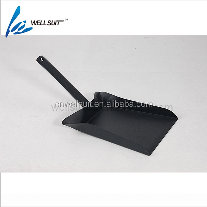 USA Best fireplace easy carry black iron shovel with wooden handle