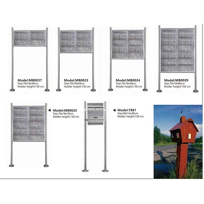 Modern wholesale stainless steel mailbox newspaper box