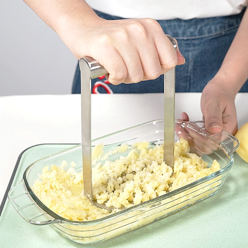Hot selling new design stainless steel potato press potato masher