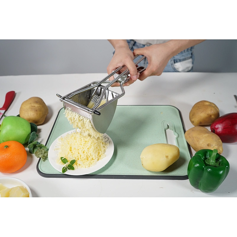 Potato Press Premium Stainless Steel Food Press with  Comfort Grip