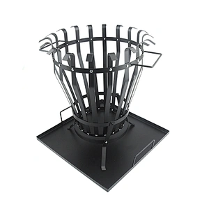 New design best quality outdoor iron fire basket