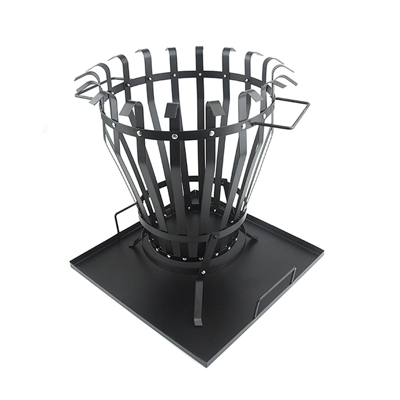 New design best quality outdoor iron fire basket