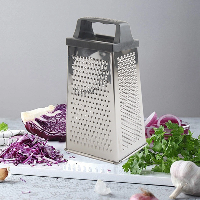 Professional stainless steel grater with 4 side