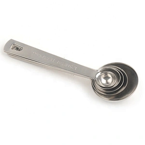 5Pcs China kitchen cutlery stainless steel measuring spoon set