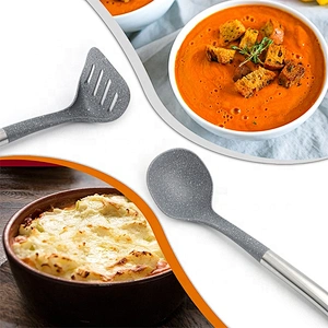 Food grade High Temperature Resistant 10pcs Silicone NonStick Cookware set for kitchenware set