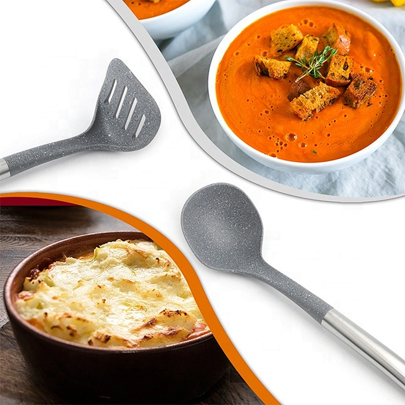 Food grade High Temperature Resistant 10pcs Silicone NonStick Cookware set for kitchenware set
