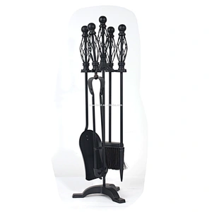 stainless steel handle and holder Fireplace Tools set fireplace accessory