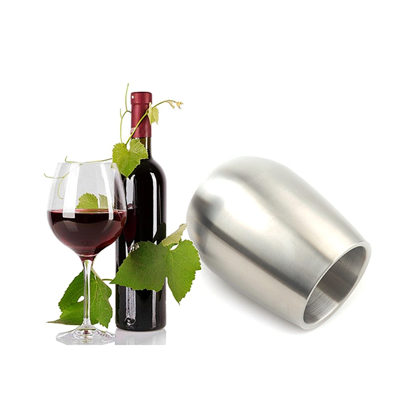 Custom stainless steel high quality double wall insulated wine and beer cooler ice bucket