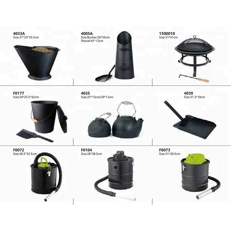 Pleasant Hearth Steel coal hod with shovel and brush