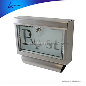 Wholesale good quality outdoor waterproof mail box metal stainless steel box