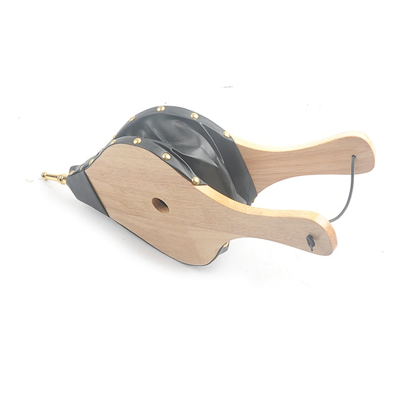 Customized Carved Flower Wooden Leather Antique Fireplace Accessories BBQ Hand Wood Bellows