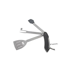 New 3 Pcs Stainless Steel BBQ Barbeque Cooking Utensil Tool Set