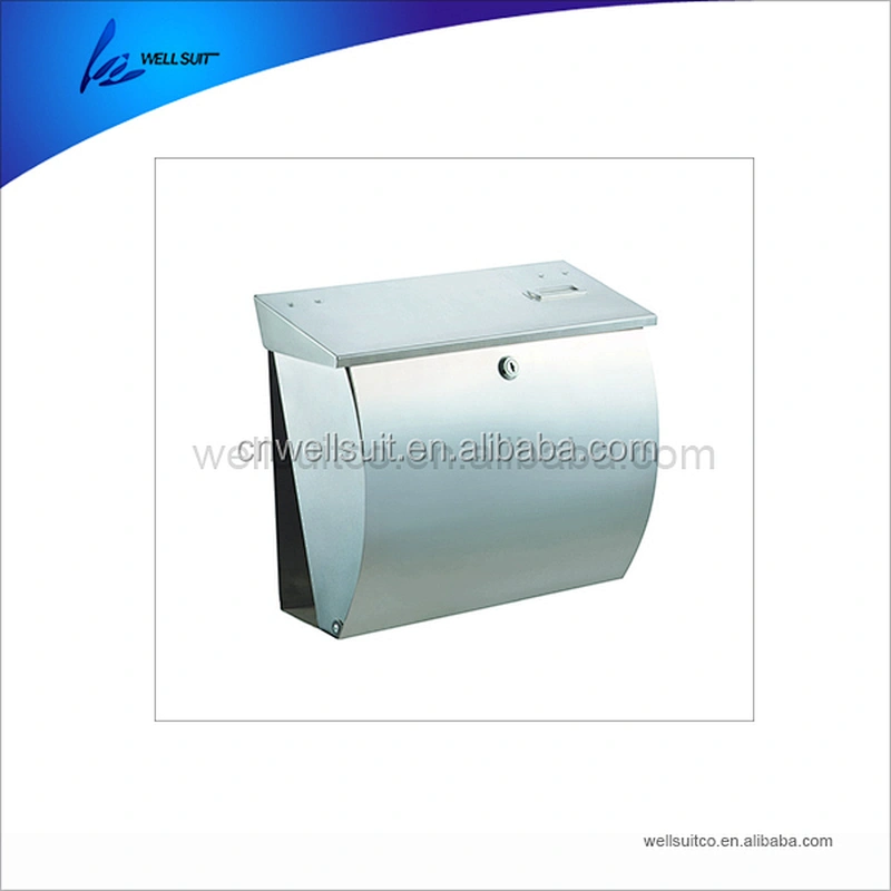 Residential Outdoor Rural Roadside stainless steel Post Box Key Lockable Office Letter box