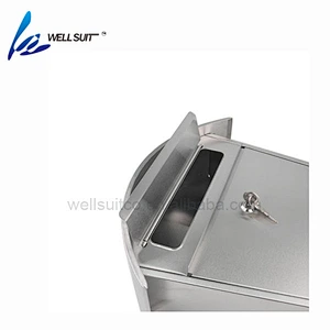 Residential Outdoor Rural Roadside stainless steel Mail Box Key Lockable Office Letter box