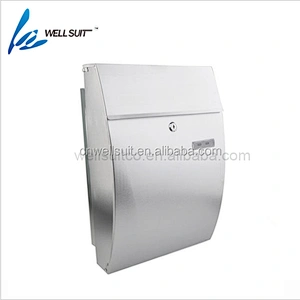 waterproof Semi Curve lockable mailboxes stainless steel modern uban style