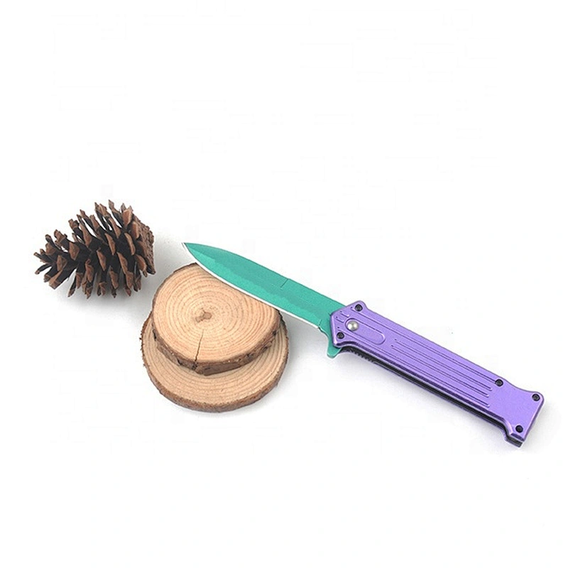 Professional  pocket titanium folding utility knife with aluminum handle