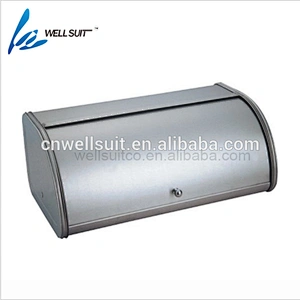 Stainless steel bread box for kitchen counter bread bin