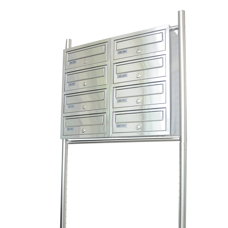 Wrought Stainless Steel Free Standing Residential Mailboxes With Posts
